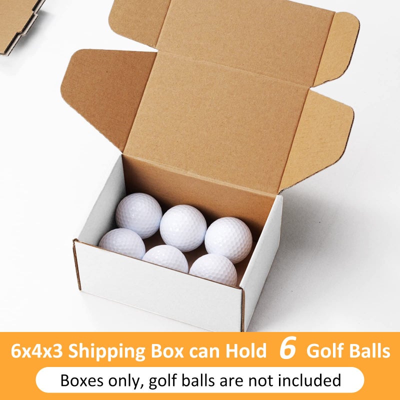 Eupako 6x4x3 Shipping Boxes Small Corrugated Cardboard Box - 25 Pack White Mailing Boxes for Packaging Small Business, Mailer Box - Image 4